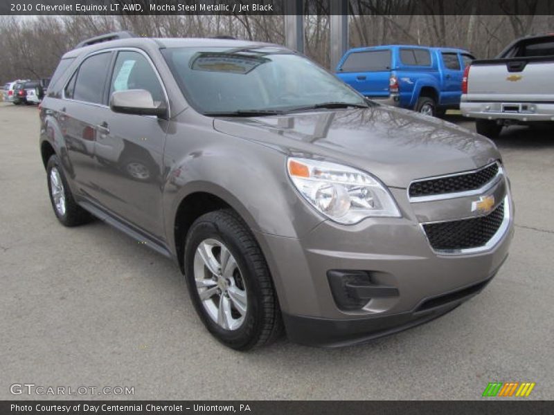 Mocha Steel Metallic / Jet Black 2010 Chevrolet Equinox LT AWD