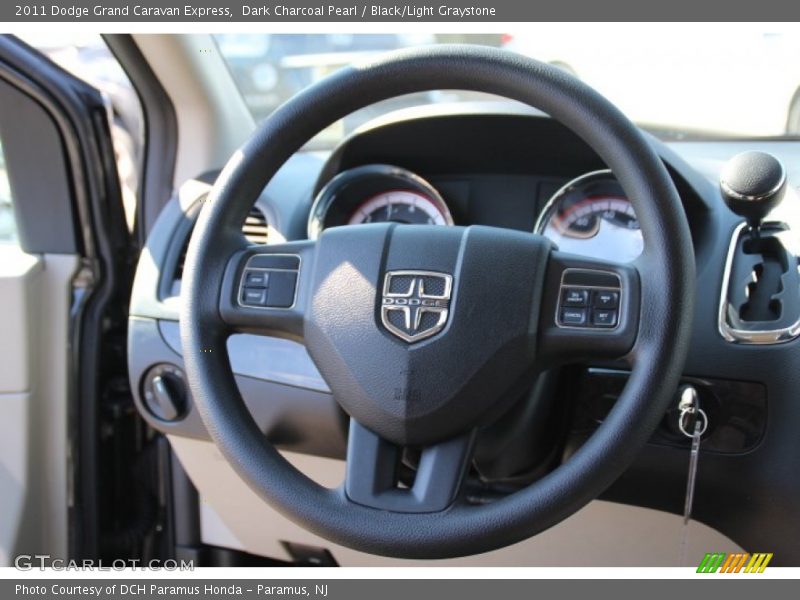 Dark Charcoal Pearl / Black/Light Graystone 2011 Dodge Grand Caravan Express