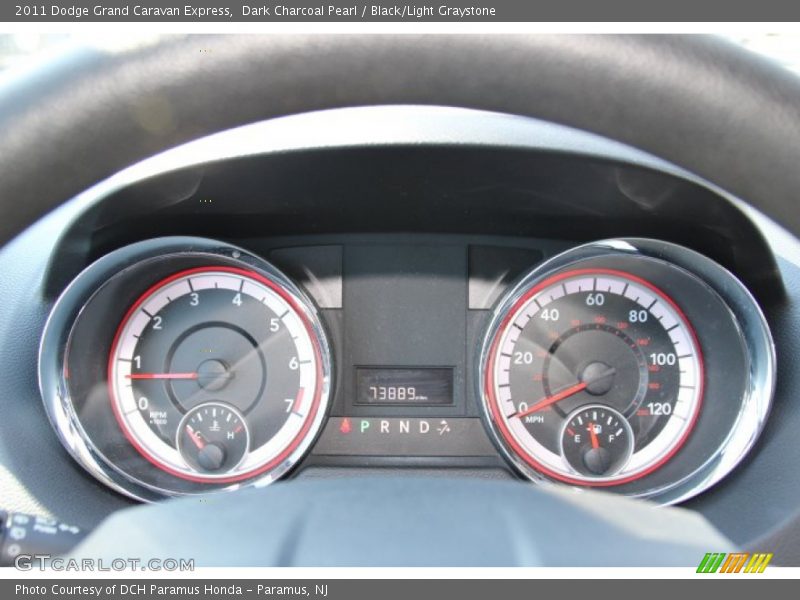 Dark Charcoal Pearl / Black/Light Graystone 2011 Dodge Grand Caravan Express