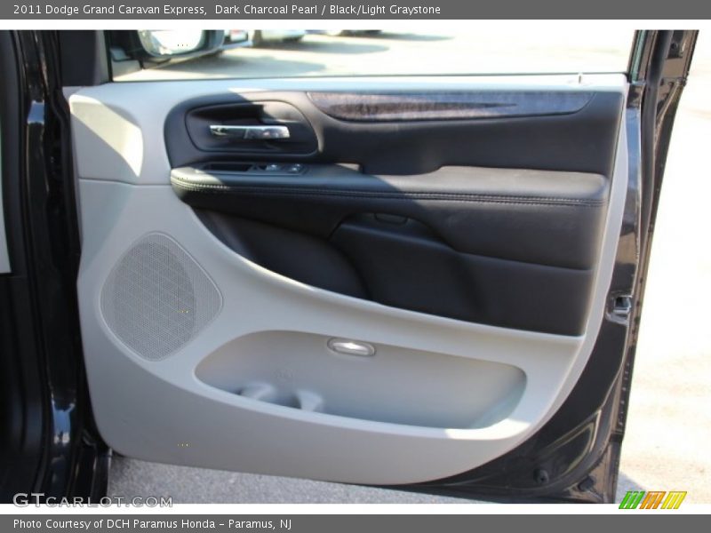 Dark Charcoal Pearl / Black/Light Graystone 2011 Dodge Grand Caravan Express