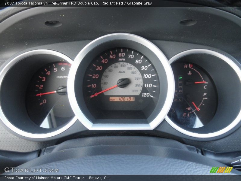 Radiant Red / Graphite Gray 2007 Toyota Tacoma V6 PreRunner TRD Double Cab