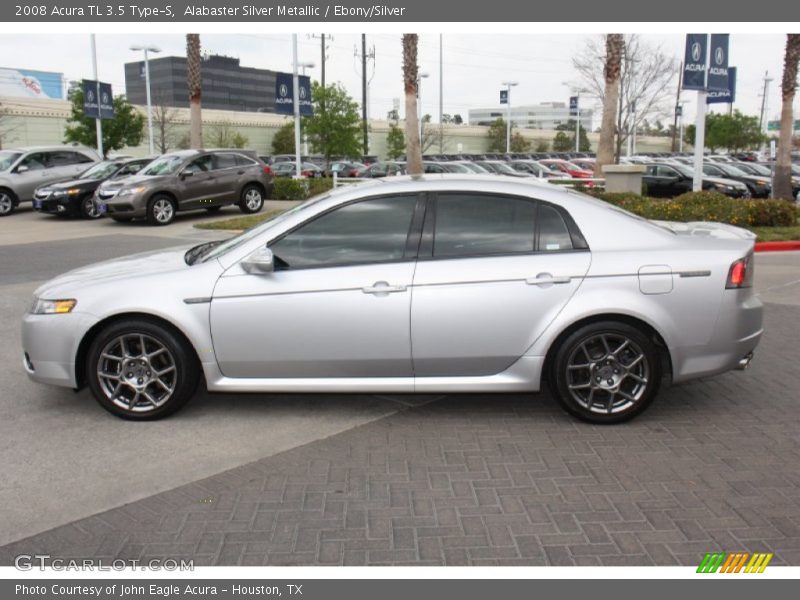 Alabaster Silver Metallic / Ebony/Silver 2008 Acura TL 3.5 Type-S