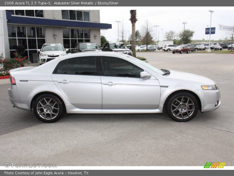 Alabaster Silver Metallic / Ebony/Silver 2008 Acura TL 3.5 Type-S