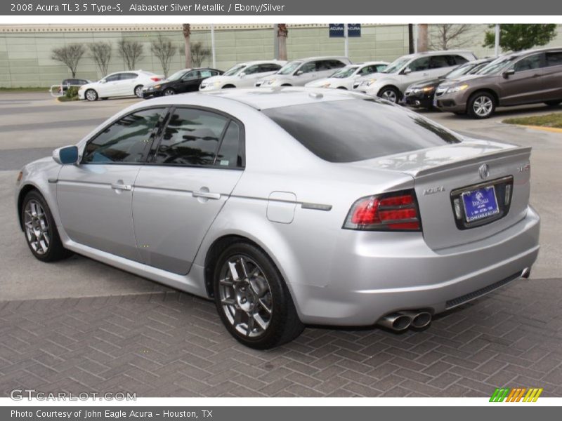 Alabaster Silver Metallic / Ebony/Silver 2008 Acura TL 3.5 Type-S