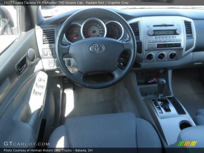 Radiant Red / Graphite Gray 2007 Toyota Tacoma V6 PreRunner TRD Double Cab