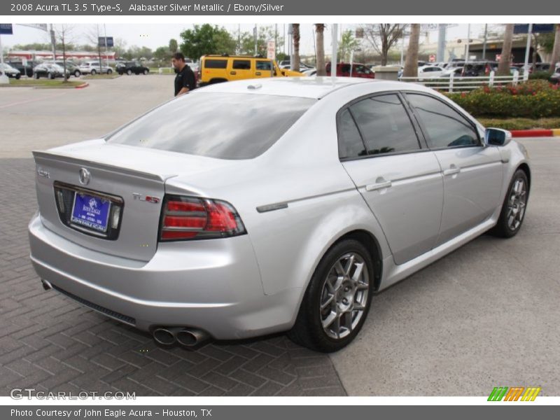 Alabaster Silver Metallic / Ebony/Silver 2008 Acura TL 3.5 Type-S