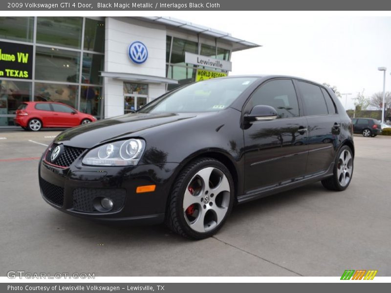 Black Magic Metallic / Interlagos Black Cloth 2009 Volkswagen GTI 4 Door