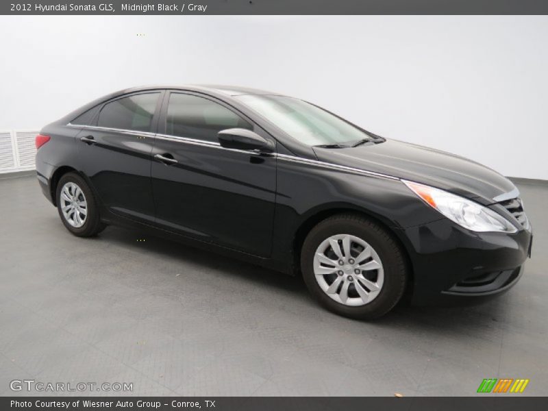 Midnight Black / Gray 2012 Hyundai Sonata GLS