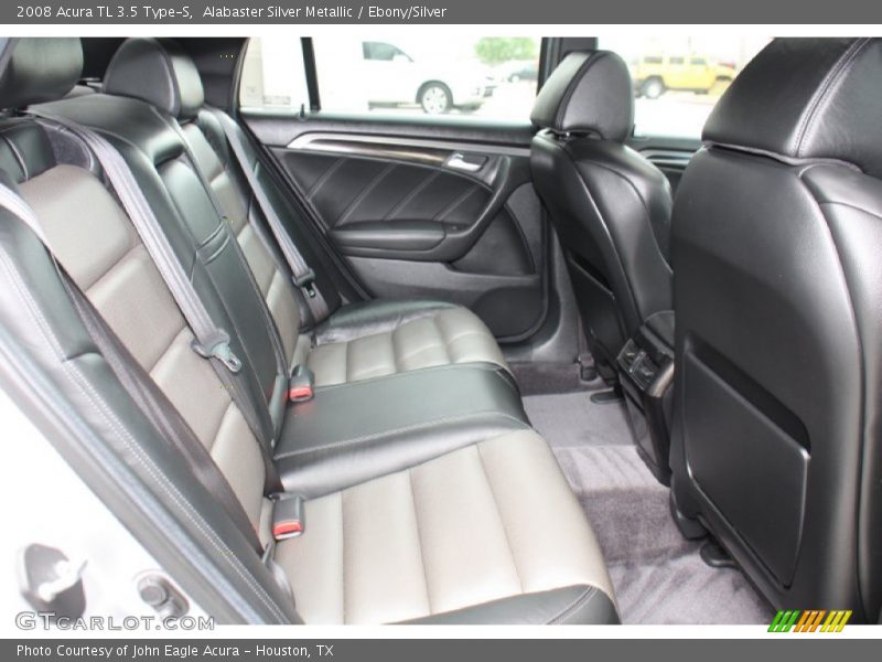 Alabaster Silver Metallic / Ebony/Silver 2008 Acura TL 3.5 Type-S