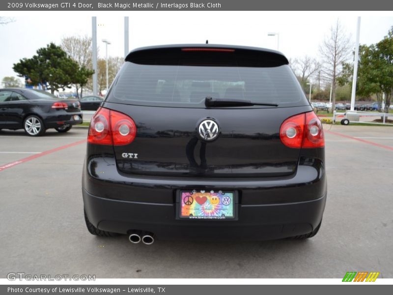 Black Magic Metallic / Interlagos Black Cloth 2009 Volkswagen GTI 4 Door