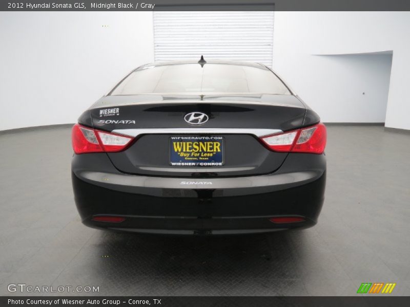 Midnight Black / Gray 2012 Hyundai Sonata GLS