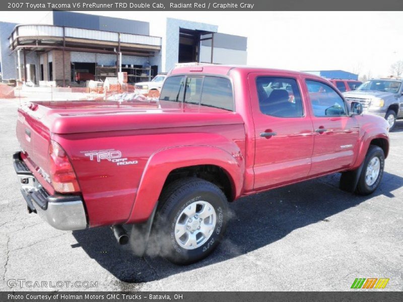 Radiant Red / Graphite Gray 2007 Toyota Tacoma V6 PreRunner TRD Double Cab