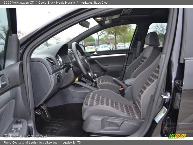  2009 GTI 4 Door Interlagos Black Cloth Interior