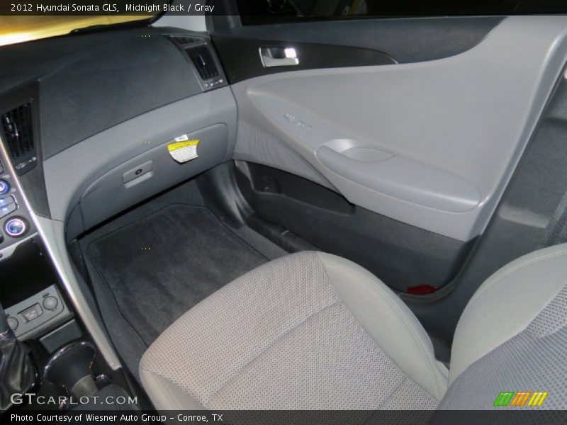 Midnight Black / Gray 2012 Hyundai Sonata GLS