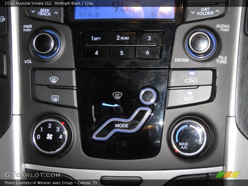 Midnight Black / Gray 2012 Hyundai Sonata GLS