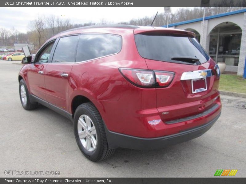 Crystal Red Tintcoat / Ebony/Mojave 2013 Chevrolet Traverse LT AWD