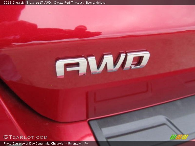 Crystal Red Tintcoat / Ebony/Mojave 2013 Chevrolet Traverse LT AWD