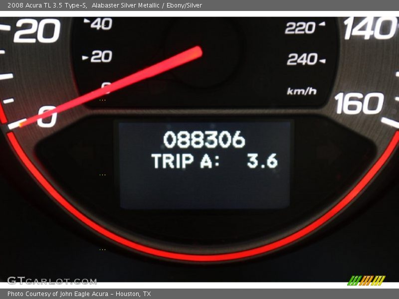 Alabaster Silver Metallic / Ebony/Silver 2008 Acura TL 3.5 Type-S