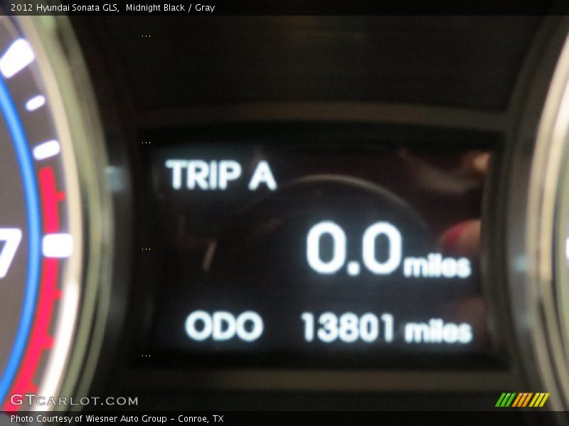 Midnight Black / Gray 2012 Hyundai Sonata GLS