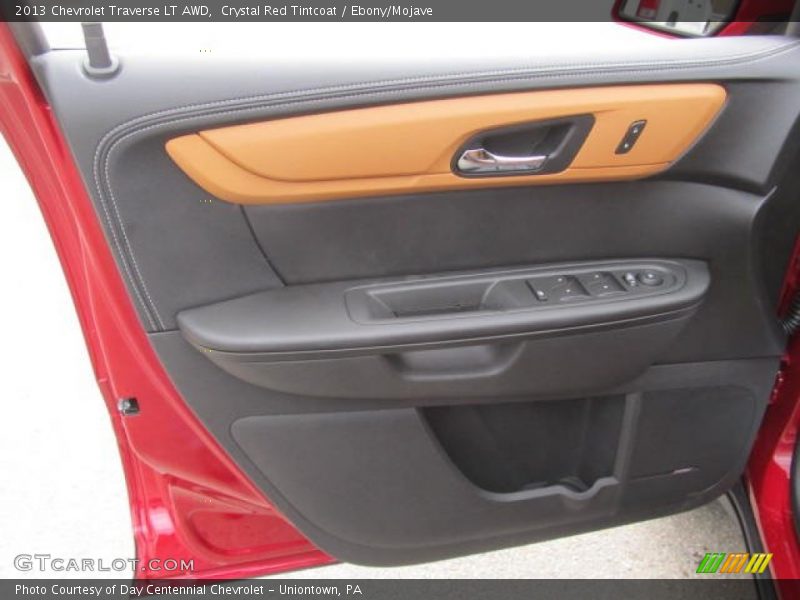Crystal Red Tintcoat / Ebony/Mojave 2013 Chevrolet Traverse LT AWD