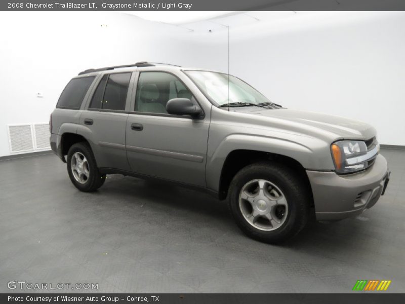 Graystone Metallic / Light Gray 2008 Chevrolet TrailBlazer LT