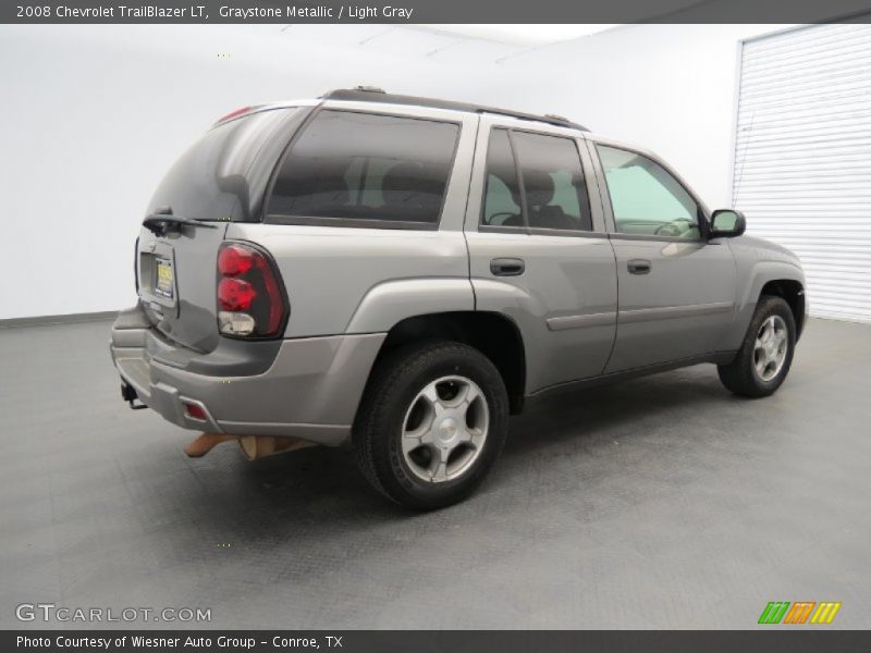Graystone Metallic / Light Gray 2008 Chevrolet TrailBlazer LT