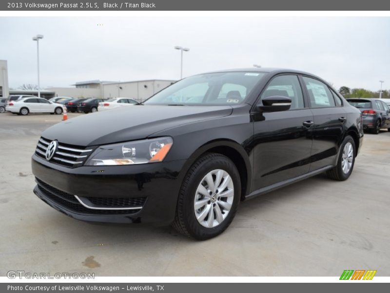 Black / Titan Black 2013 Volkswagen Passat 2.5L S