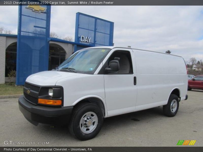 Summit White / Medium Pewter 2013 Chevrolet Express 2500 Cargo Van