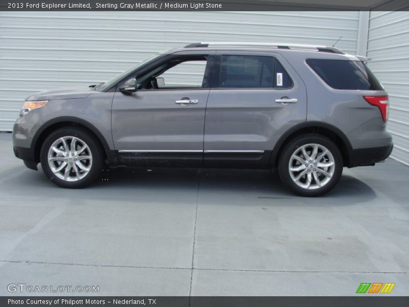 Sterling Gray Metallic / Medium Light Stone 2013 Ford Explorer Limited