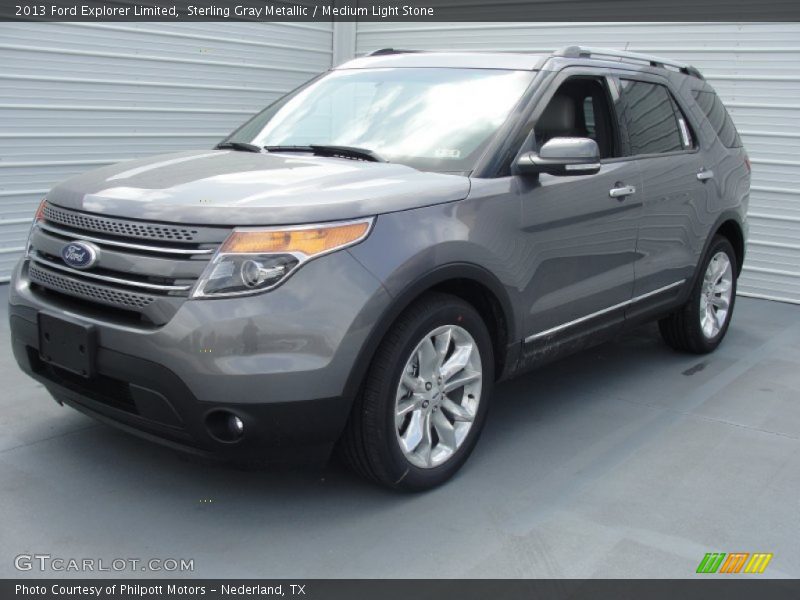 Sterling Gray Metallic / Medium Light Stone 2013 Ford Explorer Limited