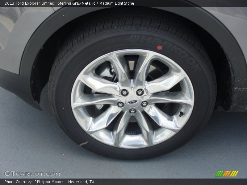 Sterling Gray Metallic / Medium Light Stone 2013 Ford Explorer Limited