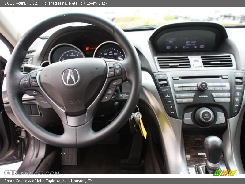 Polished Metal Metallic / Ebony Black 2011 Acura TL 3.5