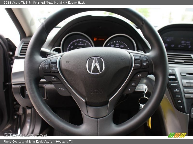 Polished Metal Metallic / Ebony Black 2011 Acura TL 3.5