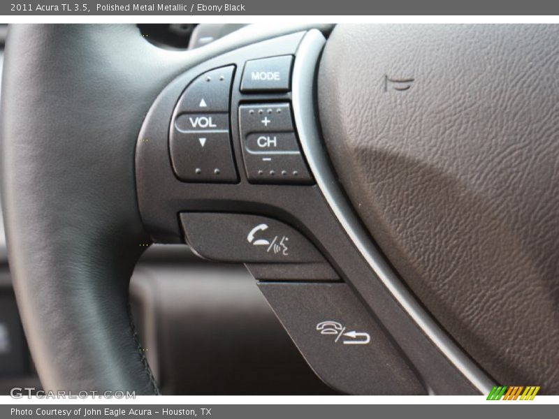 Polished Metal Metallic / Ebony Black 2011 Acura TL 3.5