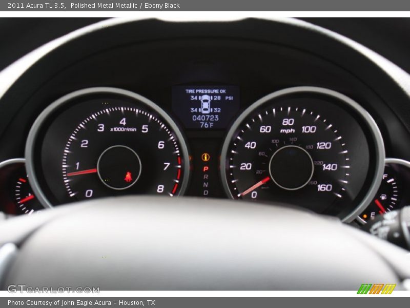 Polished Metal Metallic / Ebony Black 2011 Acura TL 3.5