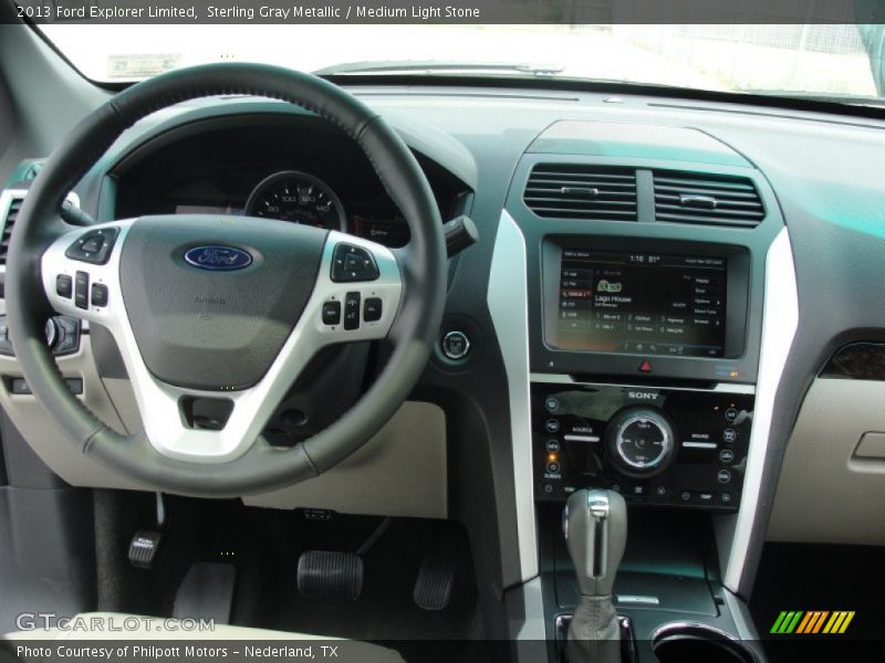Sterling Gray Metallic / Medium Light Stone 2013 Ford Explorer Limited