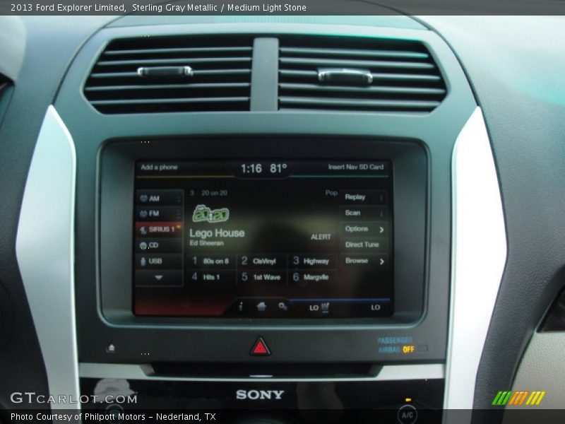 Sterling Gray Metallic / Medium Light Stone 2013 Ford Explorer Limited