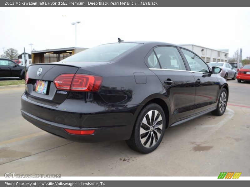 Deep Black Pearl Metallic / Titan Black 2013 Volkswagen Jetta Hybrid SEL Premium