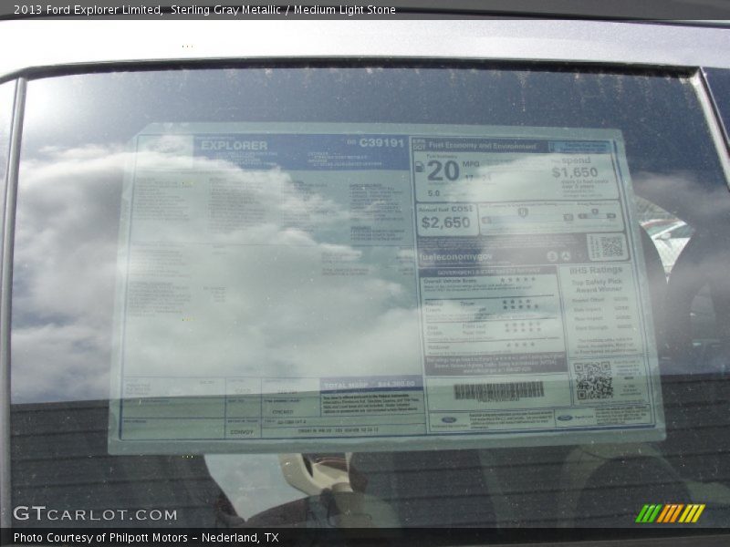 Sterling Gray Metallic / Medium Light Stone 2013 Ford Explorer Limited