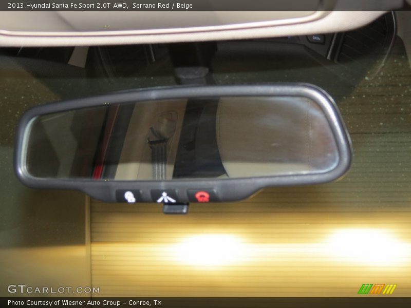 Serrano Red / Beige 2013 Hyundai Santa Fe Sport 2.0T AWD