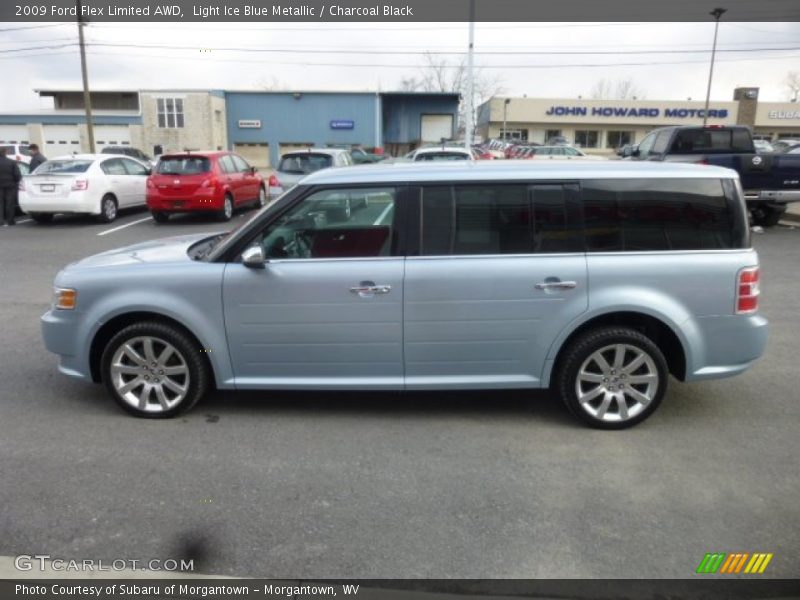Light Ice Blue Metallic / Charcoal Black 2009 Ford Flex Limited AWD