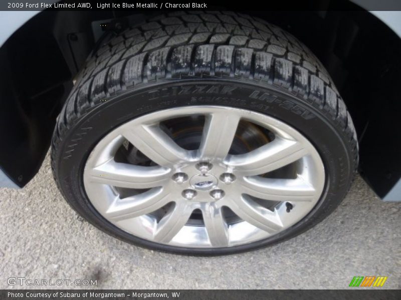 Light Ice Blue Metallic / Charcoal Black 2009 Ford Flex Limited AWD
