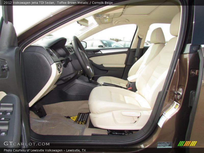 Toffee Brown Metallic / Cornsilk Beige 2012 Volkswagen Jetta TDI Sedan