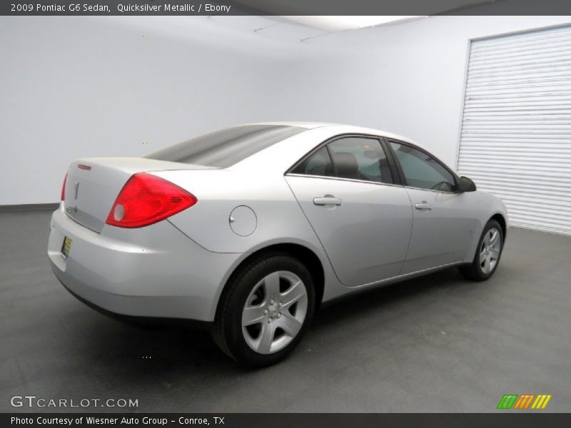 Quicksilver Metallic / Ebony 2009 Pontiac G6 Sedan