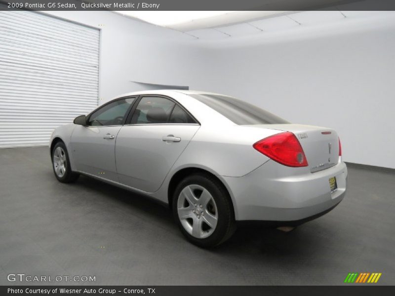 Quicksilver Metallic / Ebony 2009 Pontiac G6 Sedan