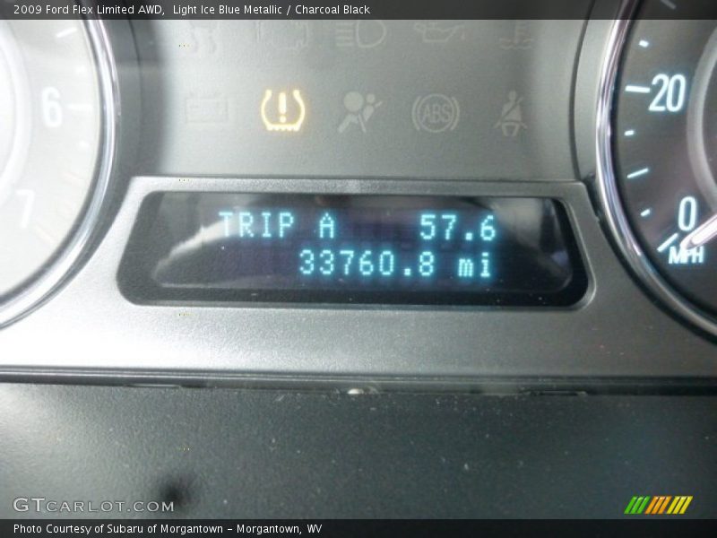 Light Ice Blue Metallic / Charcoal Black 2009 Ford Flex Limited AWD