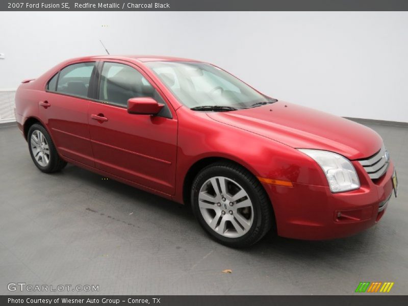 Redfire Metallic / Charcoal Black 2007 Ford Fusion SE