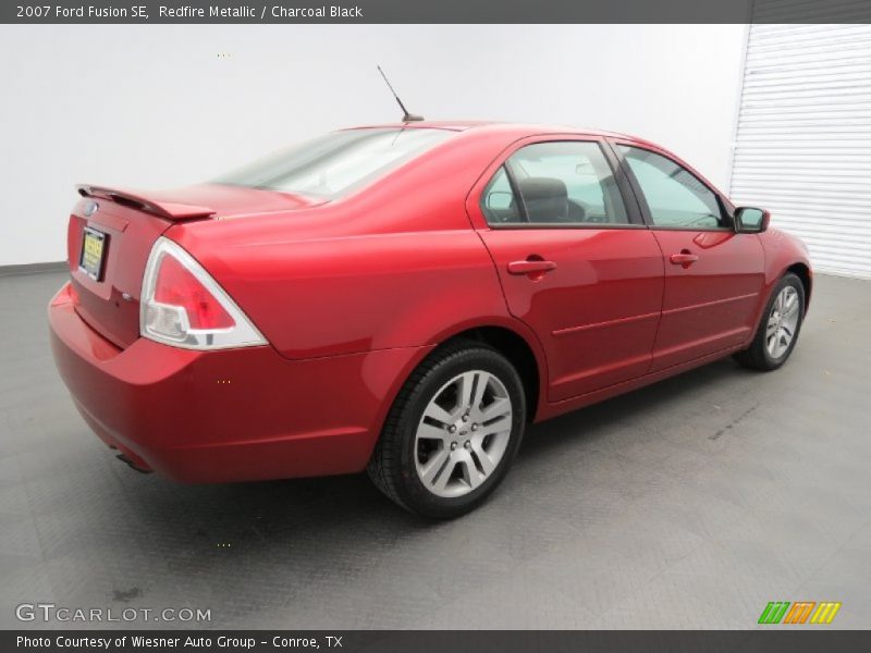 Redfire Metallic / Charcoal Black 2007 Ford Fusion SE