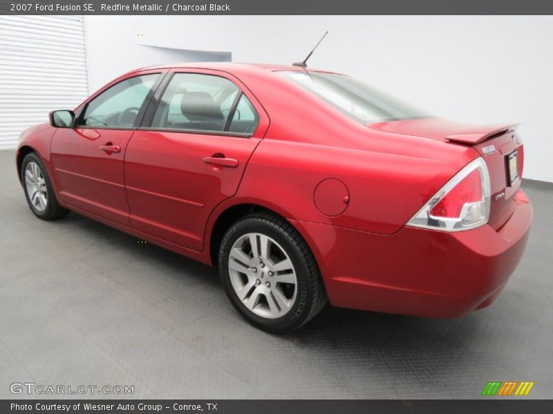 Redfire Metallic / Charcoal Black 2007 Ford Fusion SE