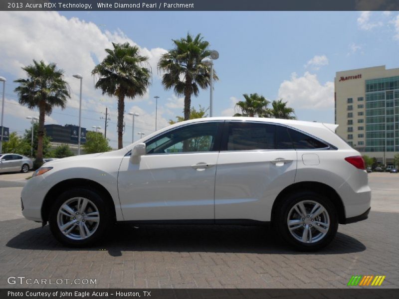 White Diamond Pearl / Parchment 2013 Acura RDX Technology